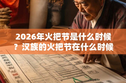 2026年火把节是什么时候？汉族的火把节在什么时候举办？