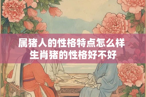 属猪人的性格特点怎么样 生肖猪的性格好不好