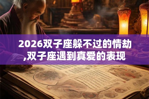 2026双子座躲不过的情劫,双子座遇到真爱的表现