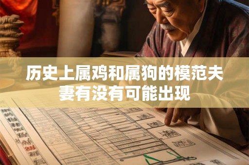 历史上属鸡和属狗的模范夫妻有没有可能出现