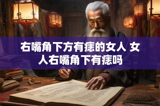 右嘴角下方有痣的女人 女人右嘴角下有痣吗 右嘴角下方有痣的女人 女人右嘴角下有痣吗