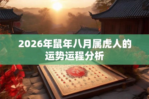 2026年鼠年八月属虎人的运势运程分析