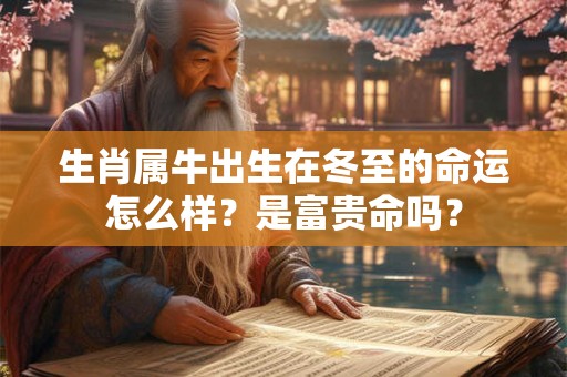 生肖属牛出生在冬至的命运怎么样？是富贵命吗？