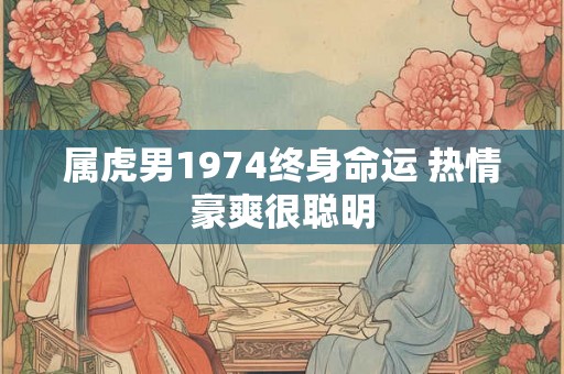 属虎男1974终身命运 热情豪爽很聪明