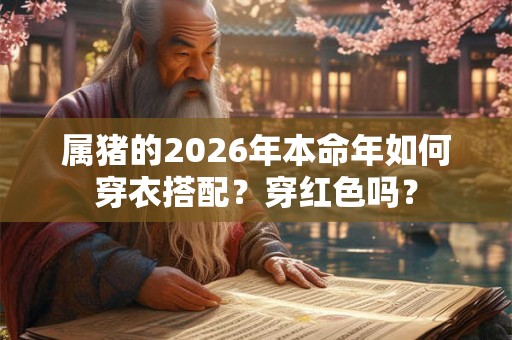 属猪的2026年本命年如何穿衣搭配？穿红色吗？