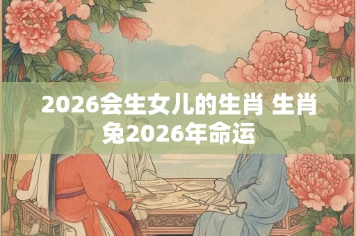 2026会生女儿的生肖 生肖兔2026年命运