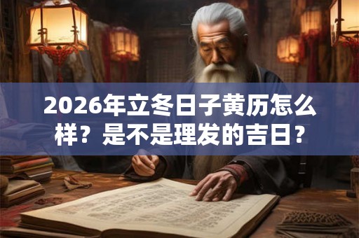 2026年立冬日子黄历怎么样？是不是理发的吉日？