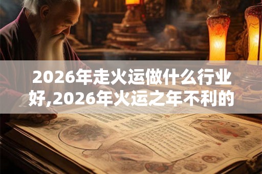 2026年走火运做什么行业好,2026年火运之年不利的行业 2026年走火运做什么行业好,2026年火运之年不利的行业