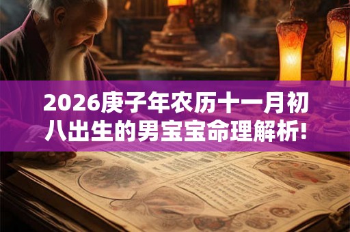 2026庚子年农历十一月初八出生的男宝宝命理解析!