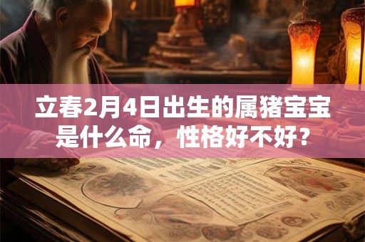 立春2月4日出生的属猪宝宝是什么命,性格好不好? 立春2月4日出生的属猪宝宝是什么命,性格好不好?