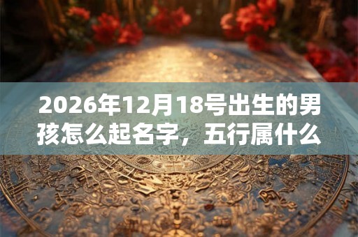 2026年12月18号出生的男孩怎么起名字，五行属什么