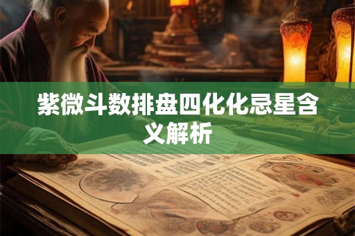 紫微斗数排盘四化化忌星含义解析 紫微斗数排盘四化化忌星含义解析