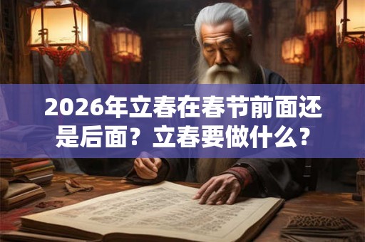 2026年立春在春节前面还是后面？立春要做什么？