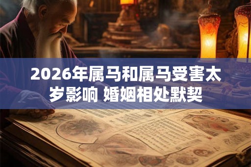 2026年属马和属马受害太岁影响 婚姻相处默契