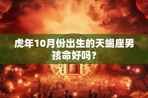 虎年10月份出生的天蝎座男孩命好吗？