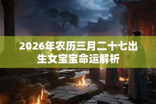 2026年农历三月二十七出生女宝宝命运解析 2026年农历三月二十七出生女宝宝命运解析