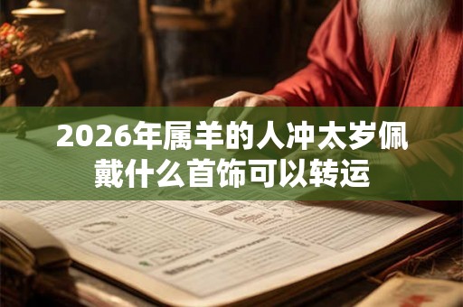 2026年属羊的人冲太岁佩戴什么首饰可以转运