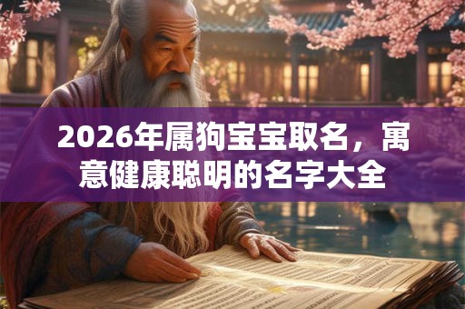 2026年属狗宝宝取名,寓意健康聪明的名字大全 2026年属狗宝宝取名,寓意健康聪明的名字大全