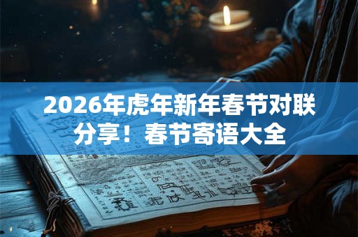 2026年虎年新年春节对联分享！春节寄语大全