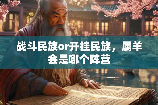 战斗民族or开挂民族,属羊会是哪个阵营 战斗民族or开挂民族,属羊会是哪个阵营