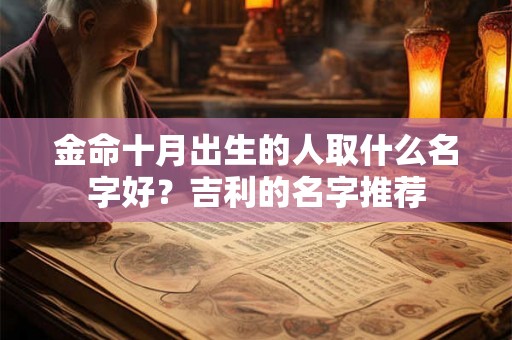 金命十月出生的人取什么名字好？吉利的名字推荐