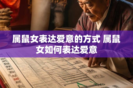 属鼠女表达爱意的方式 属鼠女如何表达爱意