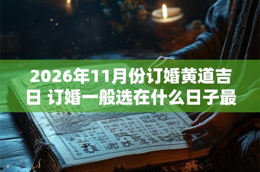 2026年11月份订婚黄道吉日 订婚一般选在什么日子最好