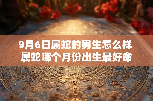 9月6日属蛇的男生怎么样 属蛇哪个月份出生最好命