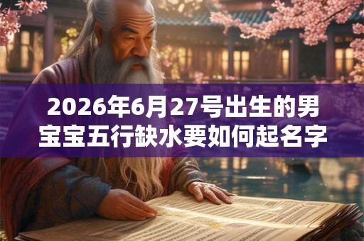 2026年6月27号出生的男宝宝五行缺水要如何起名字