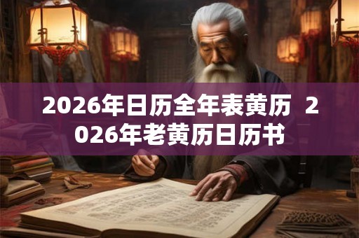 2026年日历全年表黄历 2026年老黄历日历书 2026年日历全年表黄历 2026年老黄历日历书