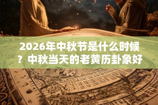 2026年中秋节是什么时候?中秋当天的老黄历卦象好吗? 2026年中秋节是什么时候?中秋当天的老黄历卦象好吗?