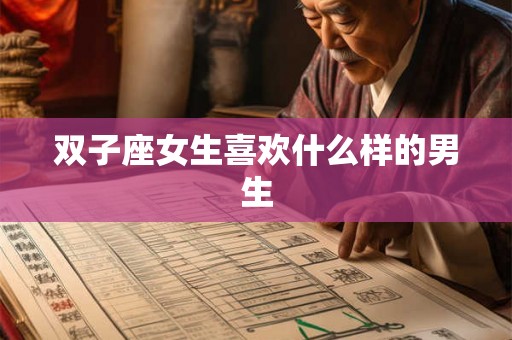 双子座女生喜欢什么样的男生