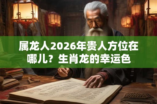属龙人2026年贵人方位在哪儿？生肖龙的幸运色