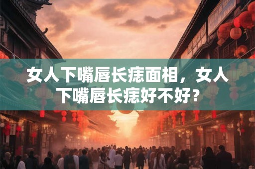 女人下嘴唇长痣面相，女人下嘴唇长痣好不好？