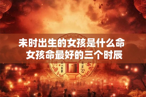 未时出生的女孩是什么命  女孩命最好的三个时辰