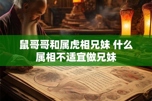 鼠哥哥和属虎相兄妹 什么属相不适宜做兄妹