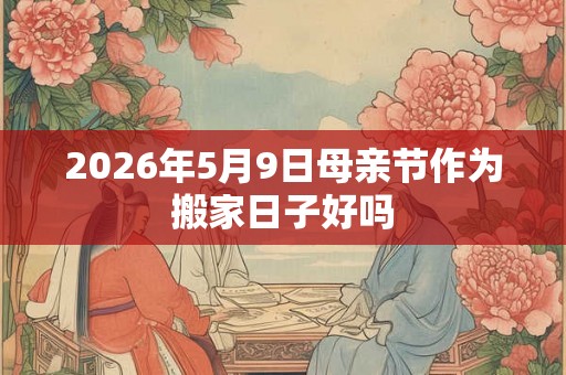 2026年5月9日母亲节作为搬家日子好吗