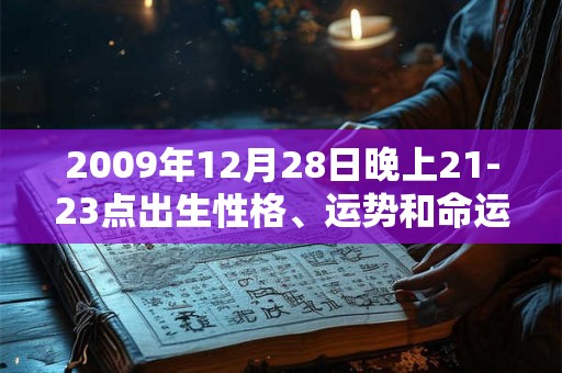 2009年12月28日晚上21-23点出生性格、运势和命运