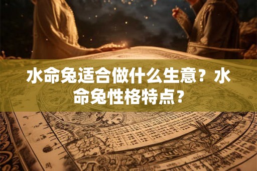 水命兔适合做什么生意？水命兔性格特点？