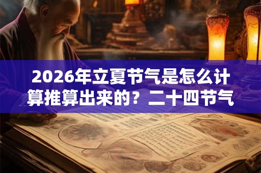 2026年立夏节气是怎么计算推算出来的?二十四节气时间表! 2026年立夏节气是怎么计算推算出来的?二十四节气时间表!