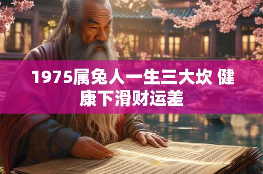 1975属兔人一生三大坎 健康下滑财运差 1975属兔人一生三大坎 健康下滑财运差