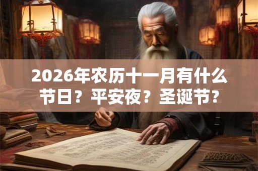 2026年农历十一月有什么节日？平安夜？圣诞节？