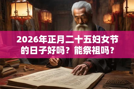 2026年正月二十五妇女节的日子好吗？能祭祖吗？