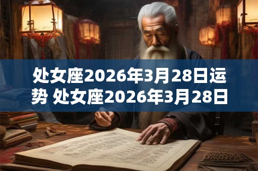 处女座2026年3月28日运势 处女座2026年3月28日运势如何 处女座2026年3月28日运势 处女座2026年3月28日运势如何