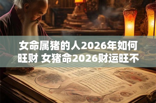女命属猪的人2026年如何旺财 女猪命2026财运旺不旺
