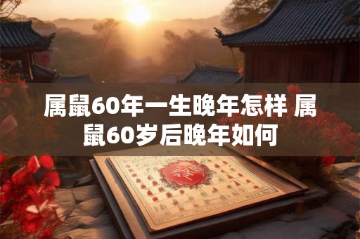 属鼠60年一生晚年怎样 属鼠60岁后晚年如何 属鼠60年一生晚年怎样 属鼠60岁后晚年如何