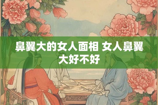 鼻翼大的女人面相 女人鼻翼大好不好