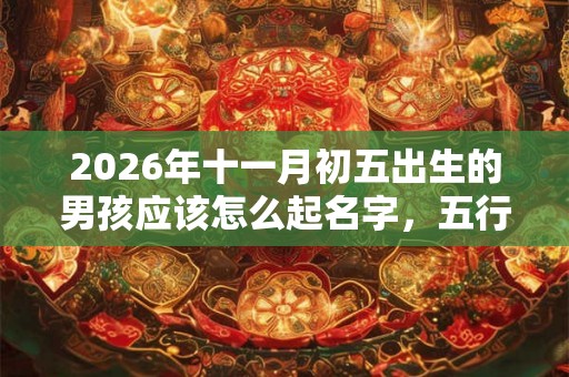 2026年十一月初五出生的男孩应该怎么起名字，五行属什么
