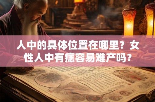 人中的具体位置在哪里？女性人中有痣容易难产吗？
