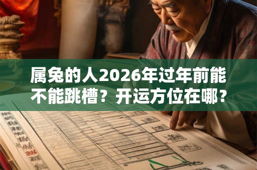 属兔的人2026年过年前能不能跳槽？开运方位在哪？